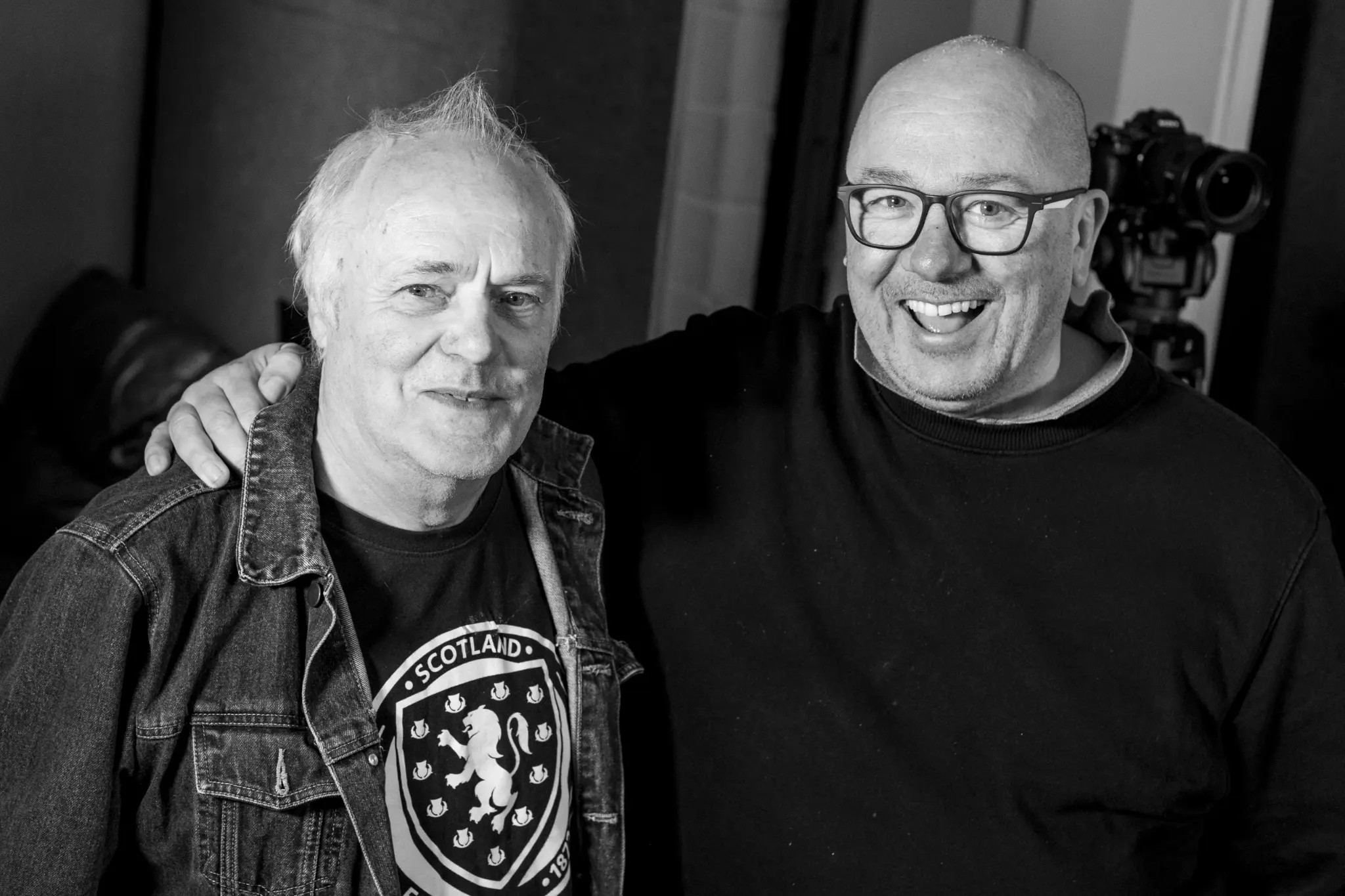 Ted Christopher and David Sheret at Captain Tom's, Aberdeen